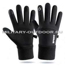 Anbison Warm Outdoor SoftShell Gloves Black